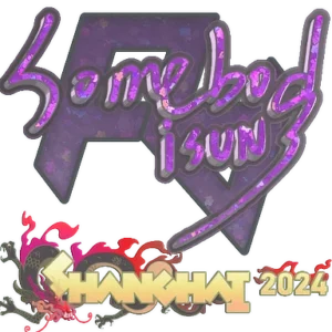 Sticker | somebody (Glitter) | Shanghai 2024