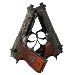 Dual Berettas | Dualing Dragons (Well-Worn)