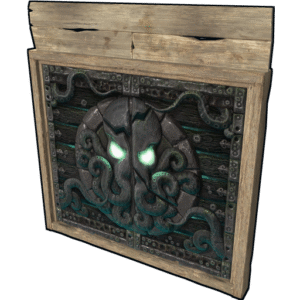 Tomb Of The Octopus Wooden Double Door