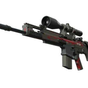 StatTrak™ SCAR-20 | Crimson Web (Battle-Scarred)