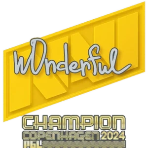 Sticker | w0nderful (Champion) | Copenhagen 2024