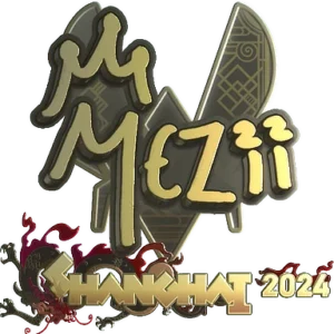 Sticker | mezii (Gold) | Shanghai 2024