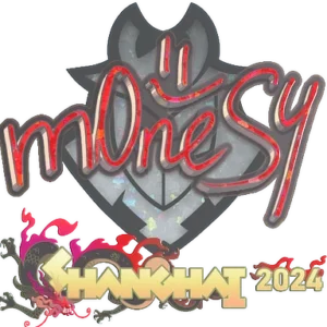 Sticker | m0NESY (Glitter) | Shanghai 2024