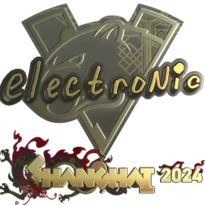 Sticker | electronic (Gold) | Shanghai 2024