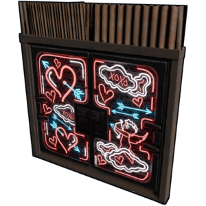 Neon Love Metal Double Door