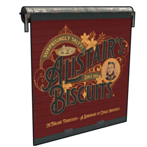 Alistair's Biscuits Porte de garage