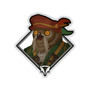 Glitter Crownfall Sticker - Twobeard