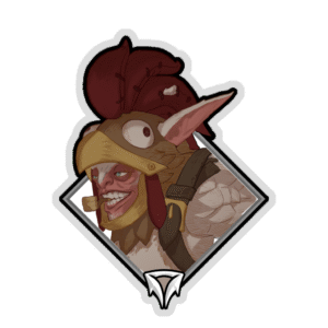 Holo Crownfall Sticker - Chicken Meepo