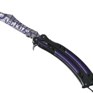 ★ StatTrak™ Butterfly Knife | Freehand (Well-Worn)