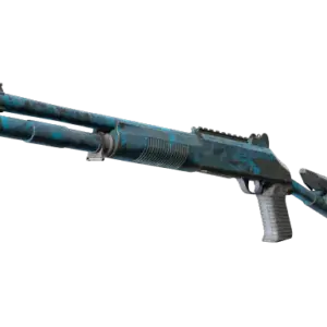 Souvenir XM1014 | VariCamo Blue (Well-Worn)