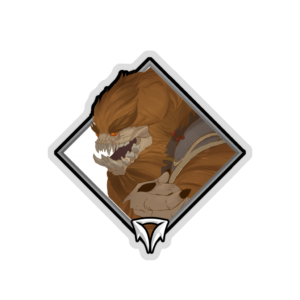 Glitter Crownfall Sticker - Abominable Snow Bandit