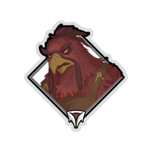 Crownfall Sticker - Pecking Post Goon